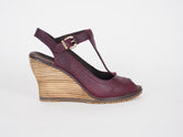 Womens Timberland Maeslin T-Strap 18624 Burgundy Leather Slingback Sandals